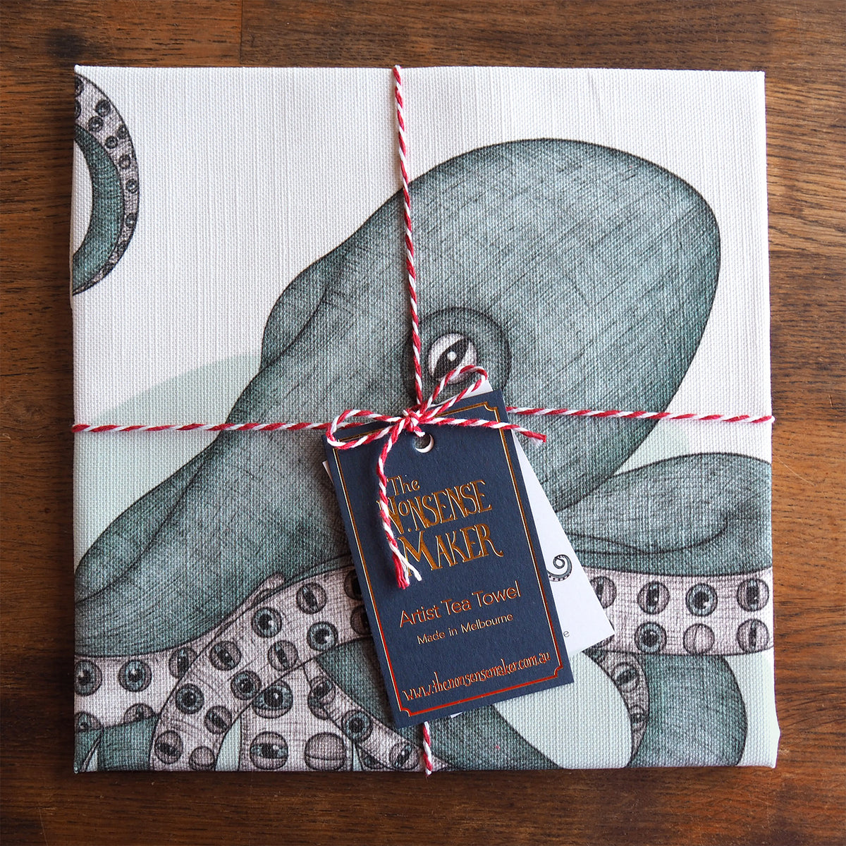 The Nonsense Maker- Octopus - Artist Tea Towel