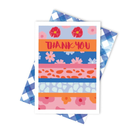 CANDLE BARK CREATIONS - Patterned Thankyou Card