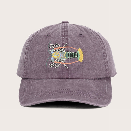 PALLION POINT - FISH LIDS - Tropical Rock Lobster on Purple