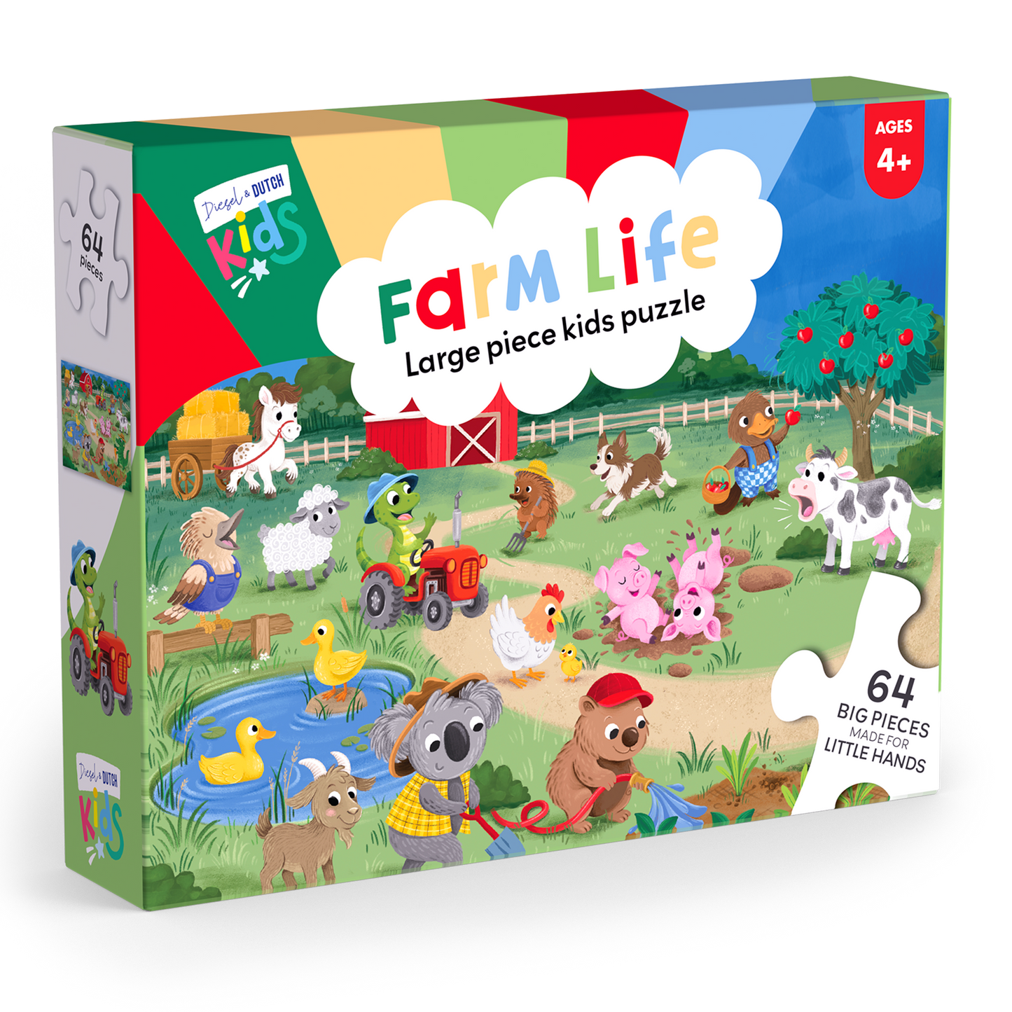 DIESEL AND DUTCH - Farm Life - 64pc Jigsaw Puzzle