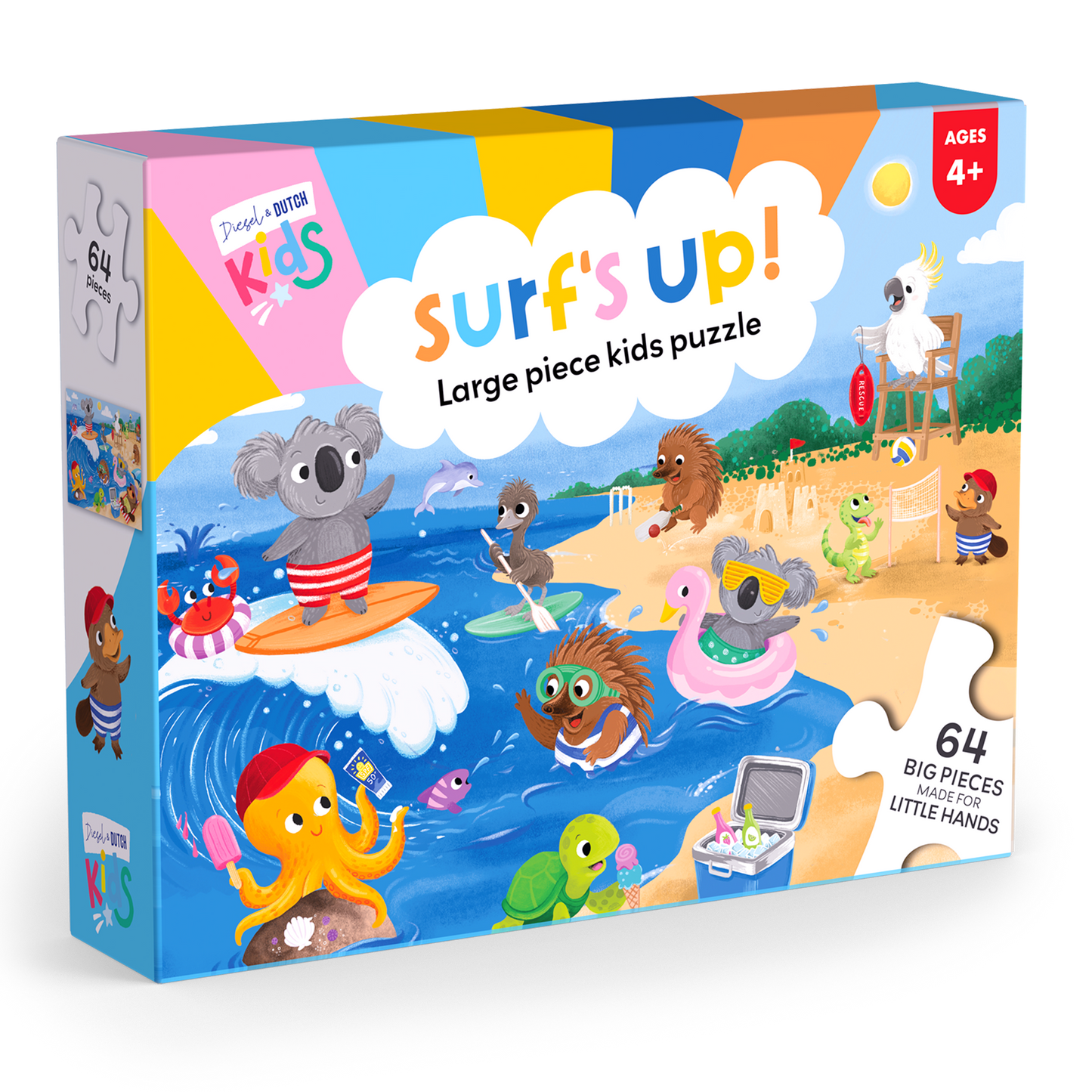 DIESEL AND DUTCH - Surf's Up - 64pc Jigsaw Puzzle