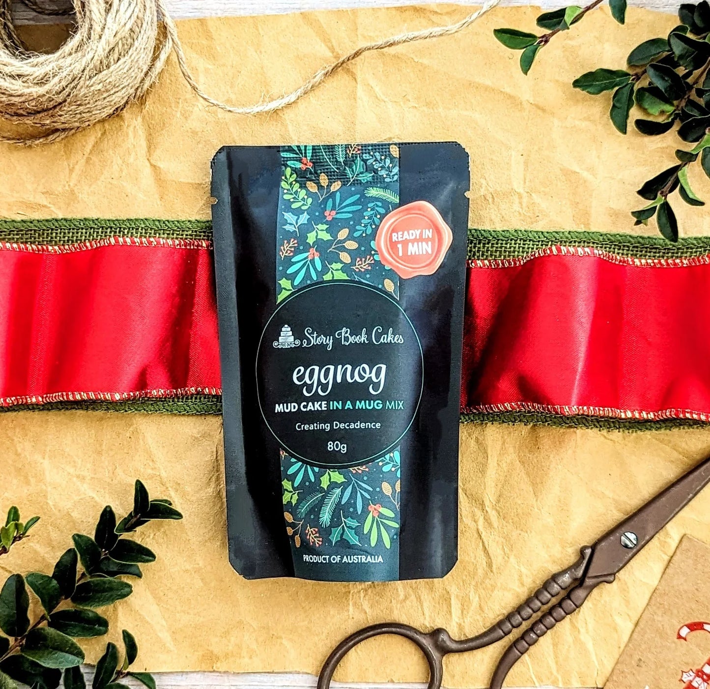 STORYBOOK CAKES - Eggnog Mud Cake in a Mug