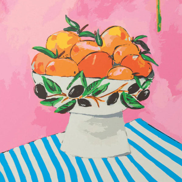 JOURNEY OF SOMETHING- PAINT BY NUMBERS - BOWL OF ORANGES