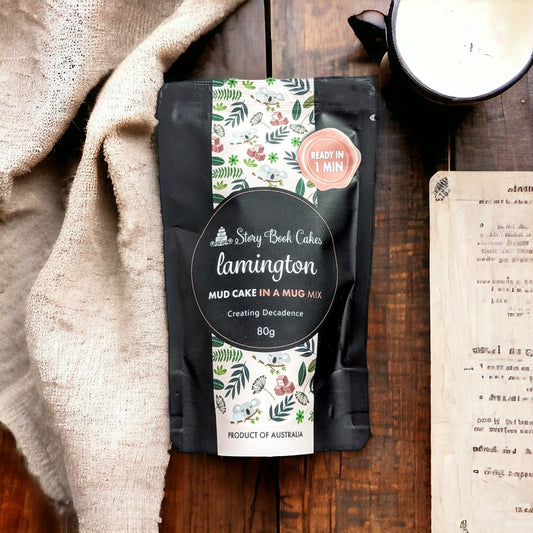 STORYBOOK CAKES - Lamington Mud Cake in a Mug