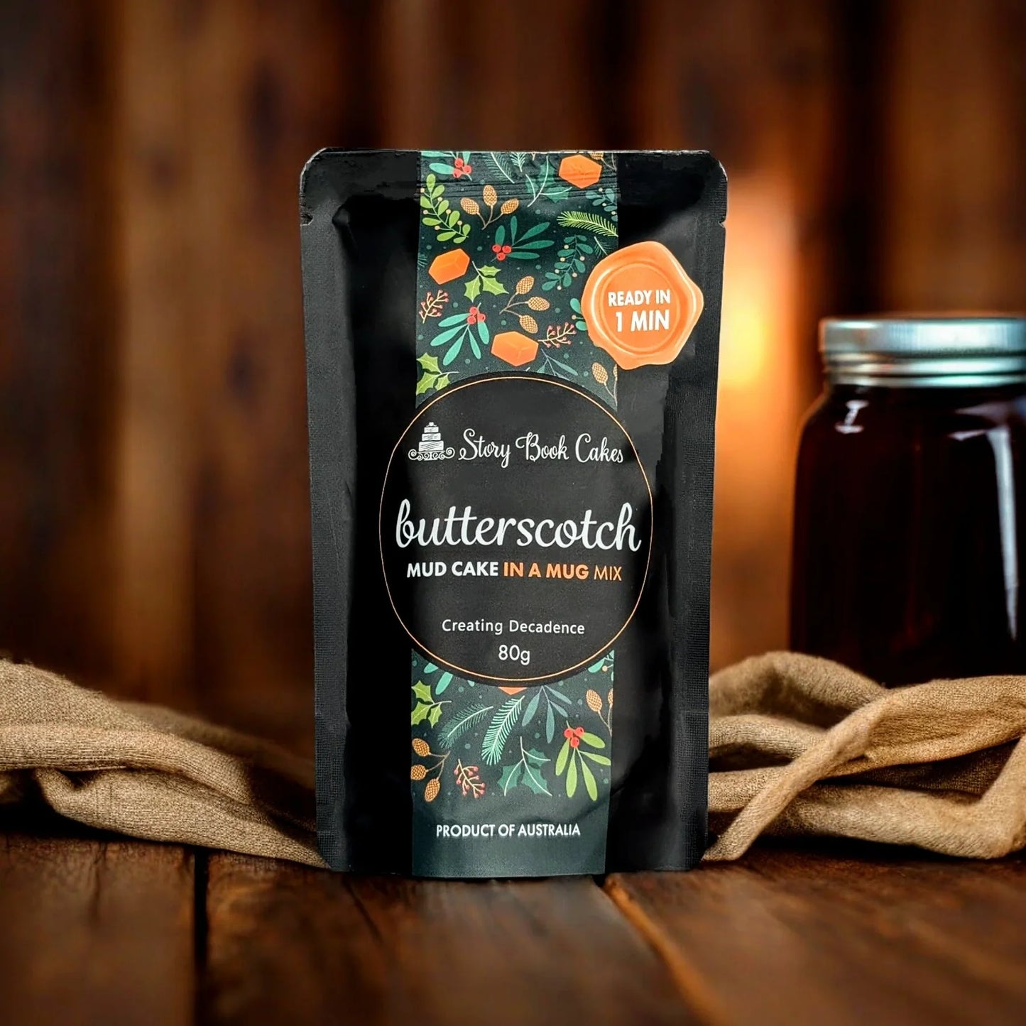 STORYBOOK CAKES - Butterscotch Mud Cake in a Mug