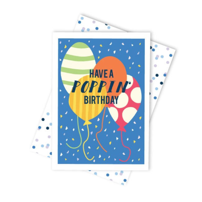 CANDLE BARK CREATIONS - Poppin Birthday Card