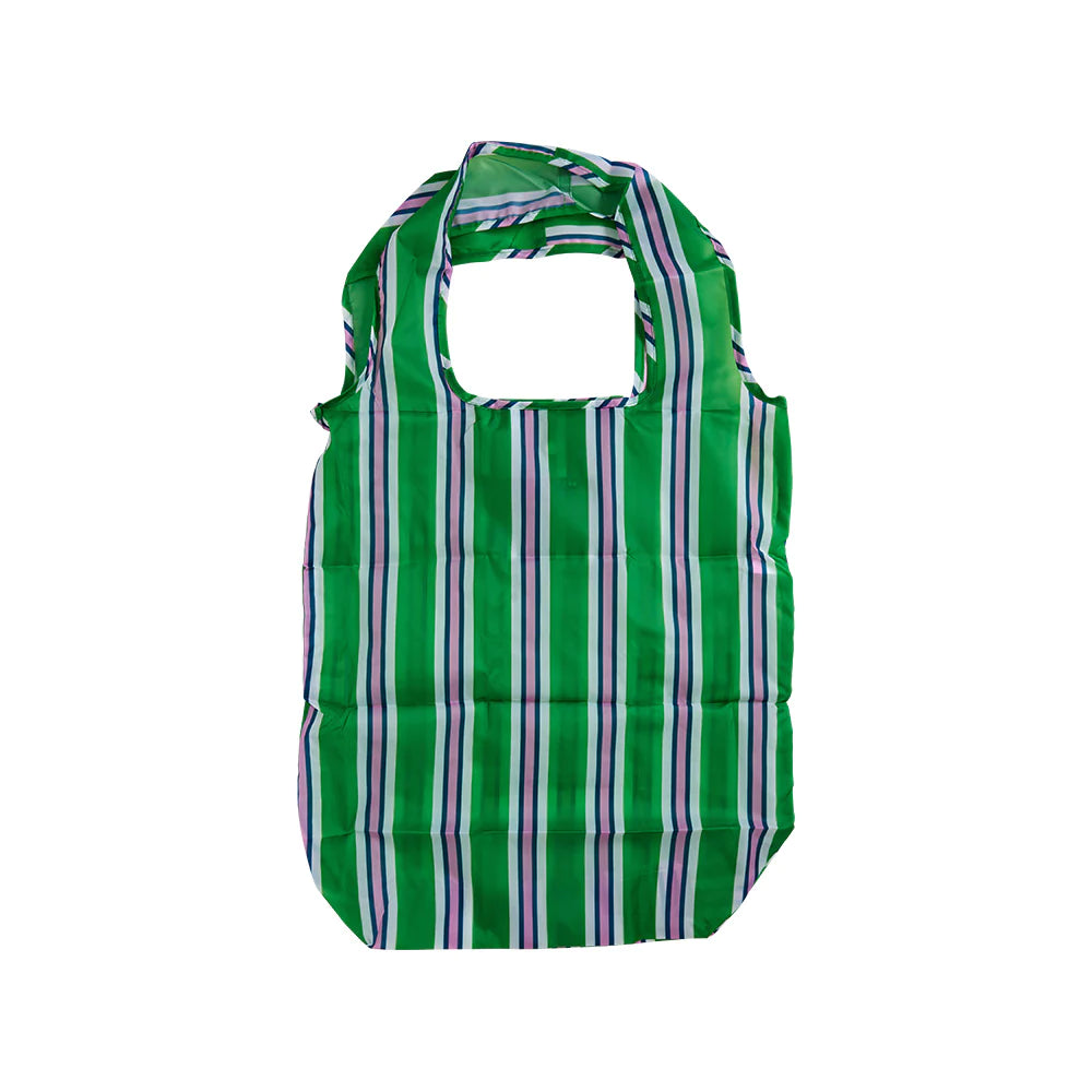 PROJECT TEN - "Big Pocket"- "Cabana Stripe" Large Folding Shopper Bag