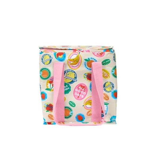 PROJECT TEN - "Fruit Stickers" INSULATED TOTE/SHOPPER BAG