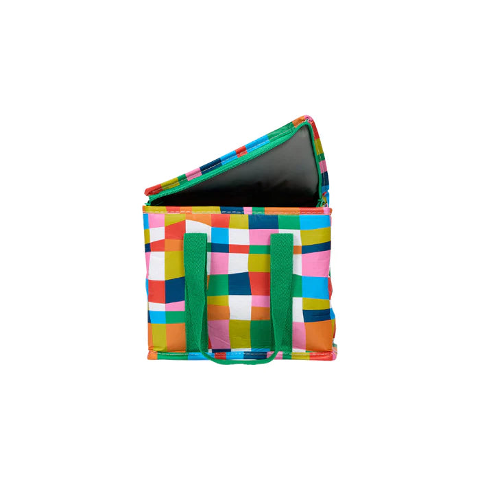 PROJECT TEN - "The Upright"- "Rainbow Weave" Mini Insulated Tote/ Lunch Bag