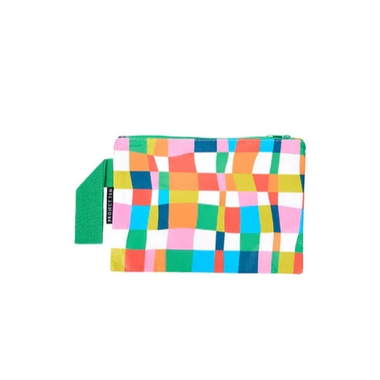 PROJECT TEN - "The Mini"- "Rainbow Weave" Small Zip Pouch