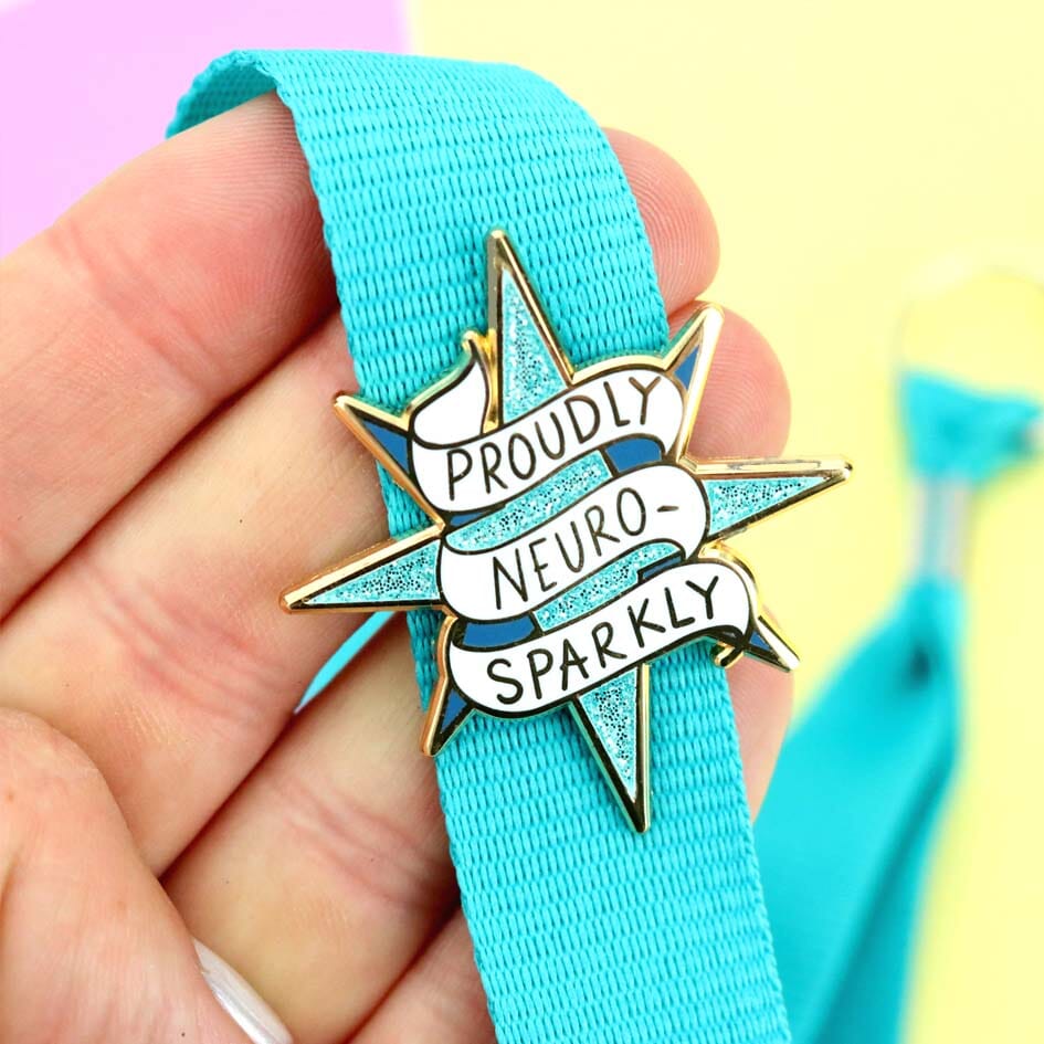 JUBLY-UMPH - "Proudly Neuro-Sparkly" - Lapel Pin
