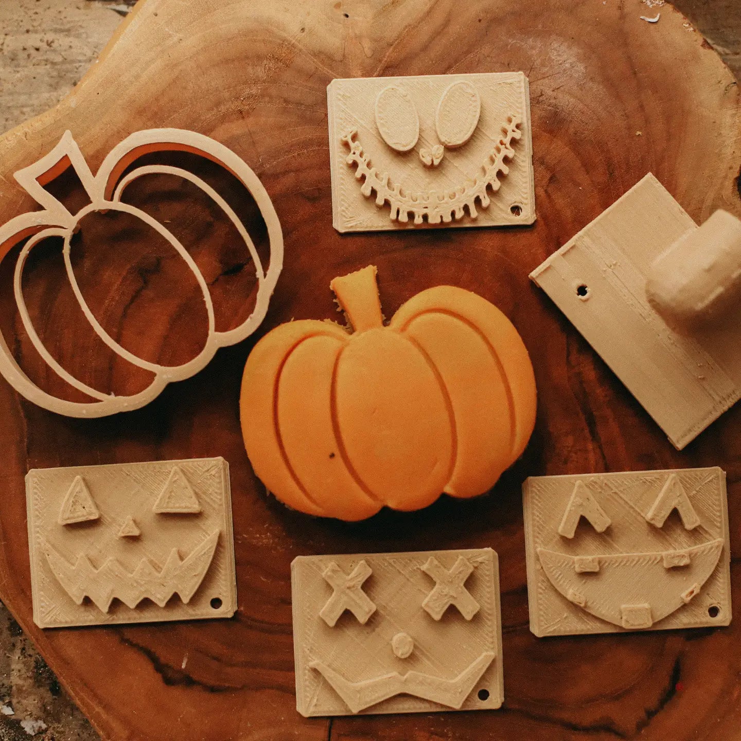 KINFOLK PANTRY- Pumpkin Stamp Play Bundle Halloween Eco Playdough Tools