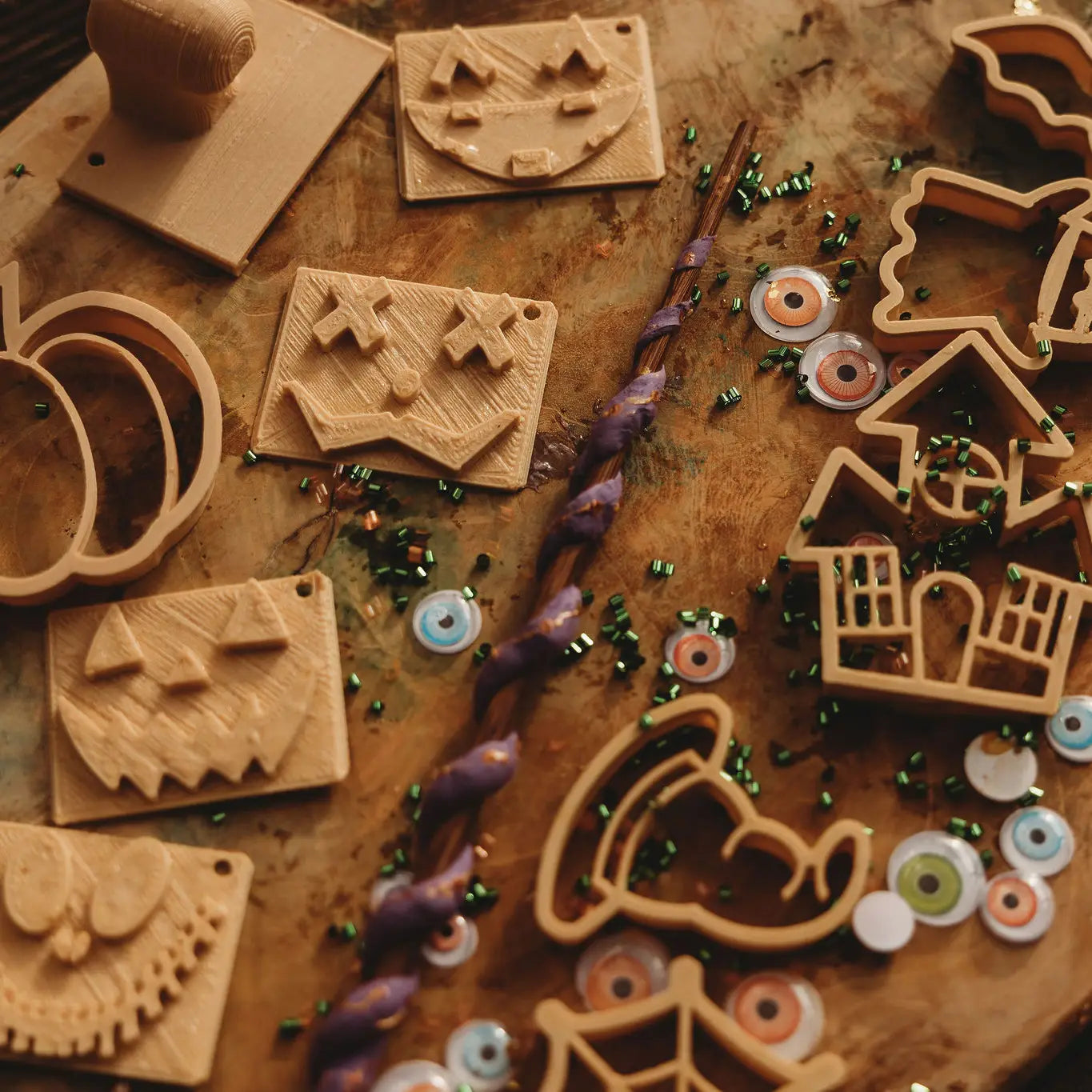 KINFOLK PANTRY- Pumpkin Stamp Play Bundle Halloween Eco Playdough Tools