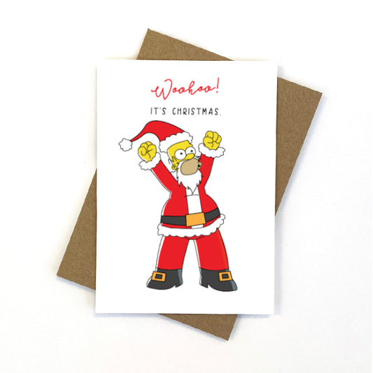 CANDLEBARK CREATIONS - "Woohoo it's Christmas (Homer Simpson)"- CHRISTMAS CARDS