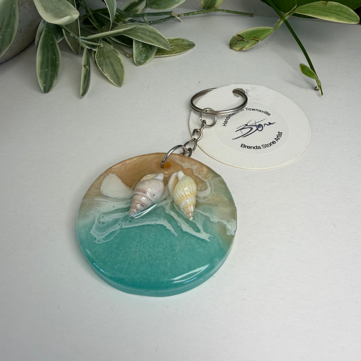 BRENDA STONE ART - Resin Ocean Keyring 2