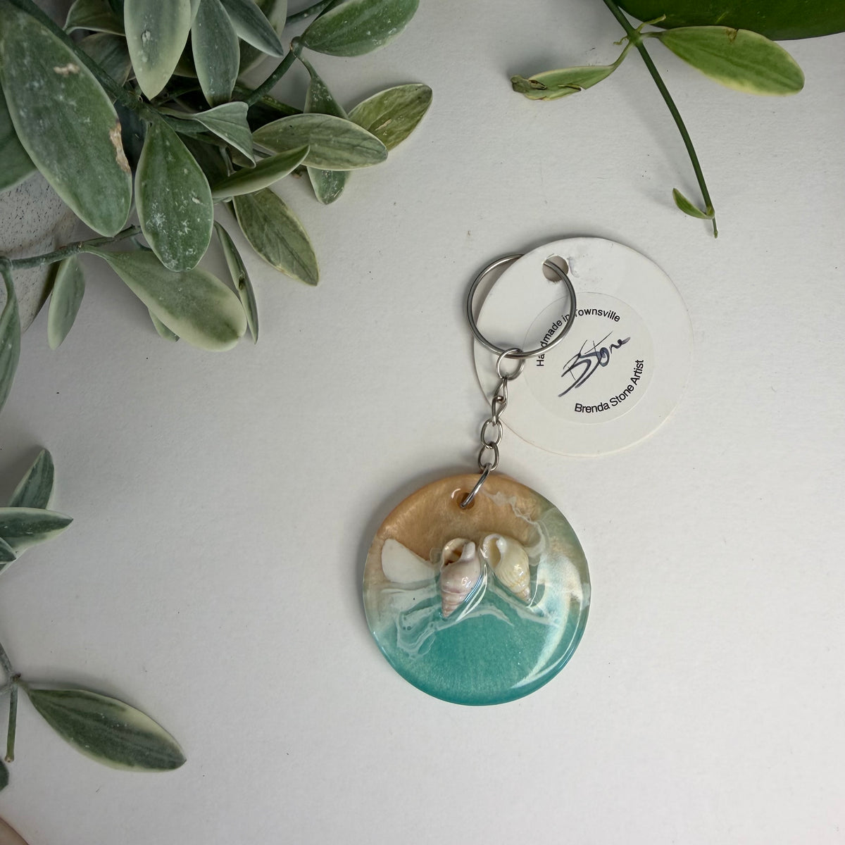 BRENDA STONE ART - Resin Ocean Keyring 2