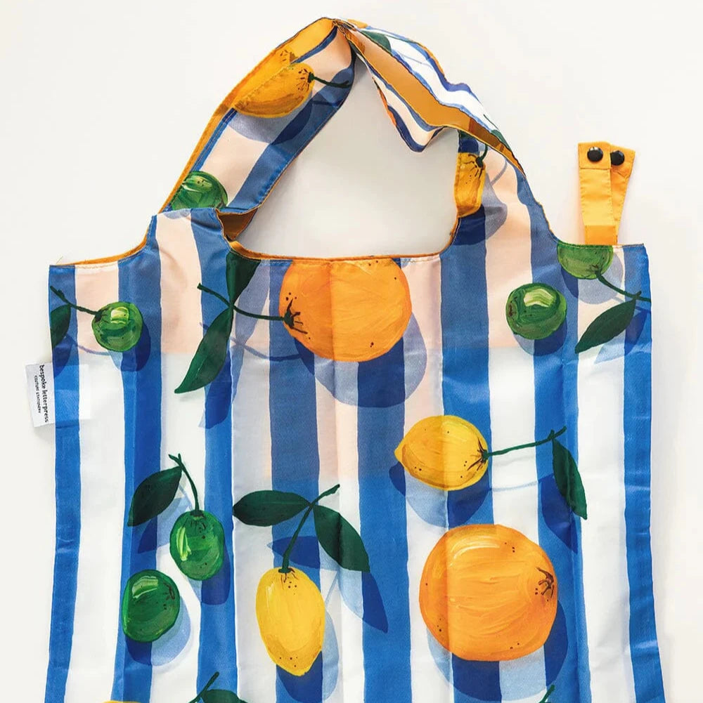 BESPOKE LETTERPRESS - Citrus - Reusable Large Shopping Bag