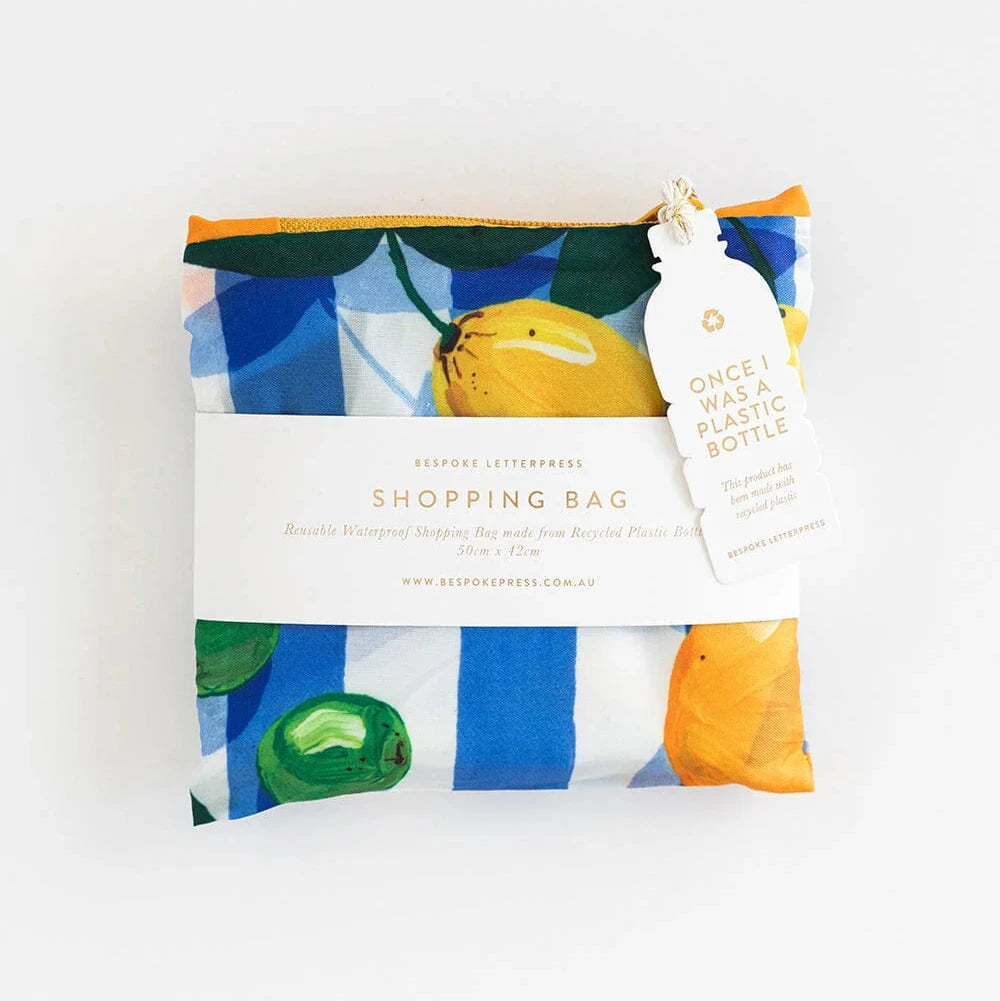 BESPOKE LETTERPRESS - Citrus - Reusable Large Shopping Bag