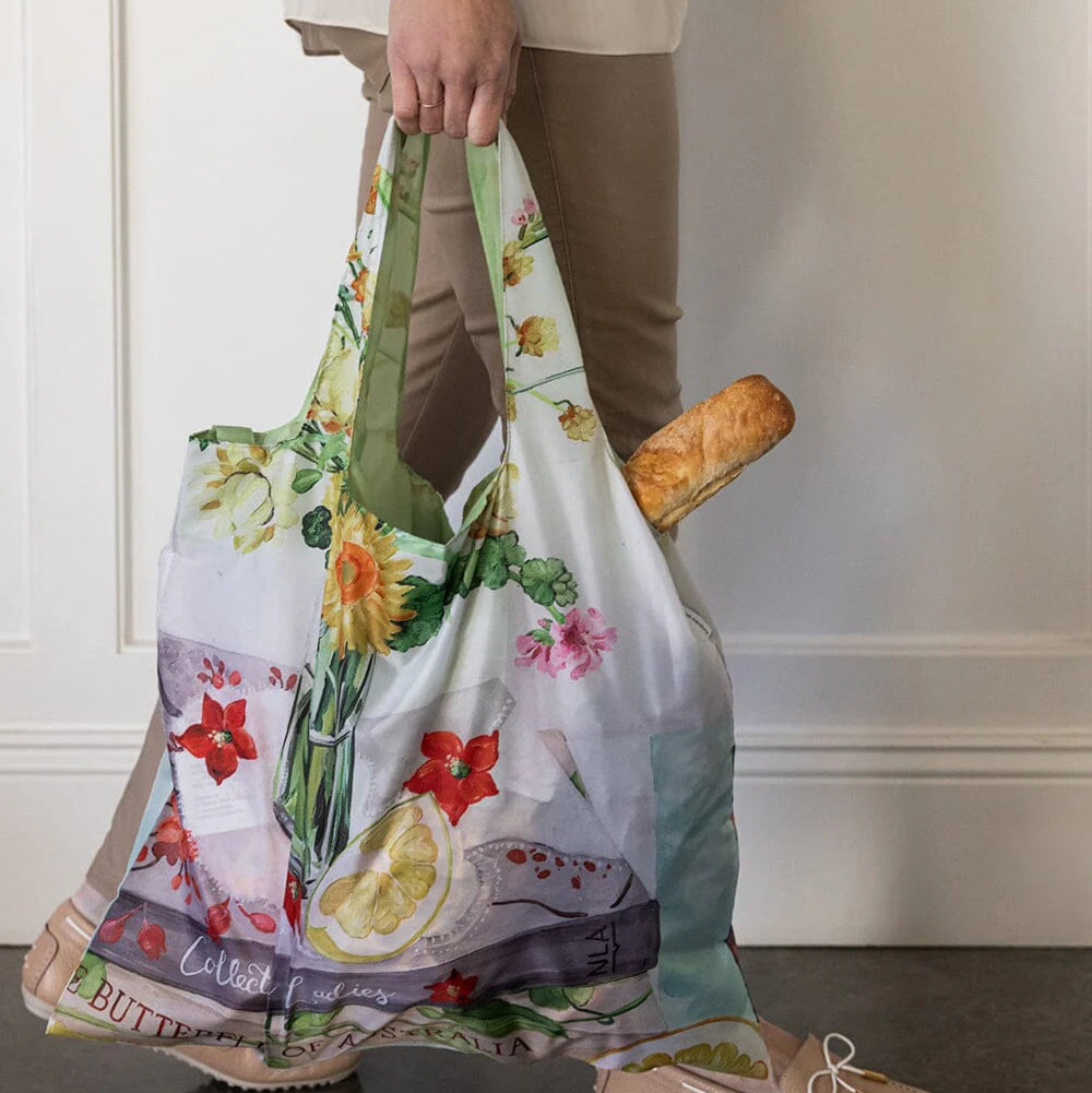 BESPOKE LETTERPRESS - Native Wildflowers - Reusable Large Shopping Bag