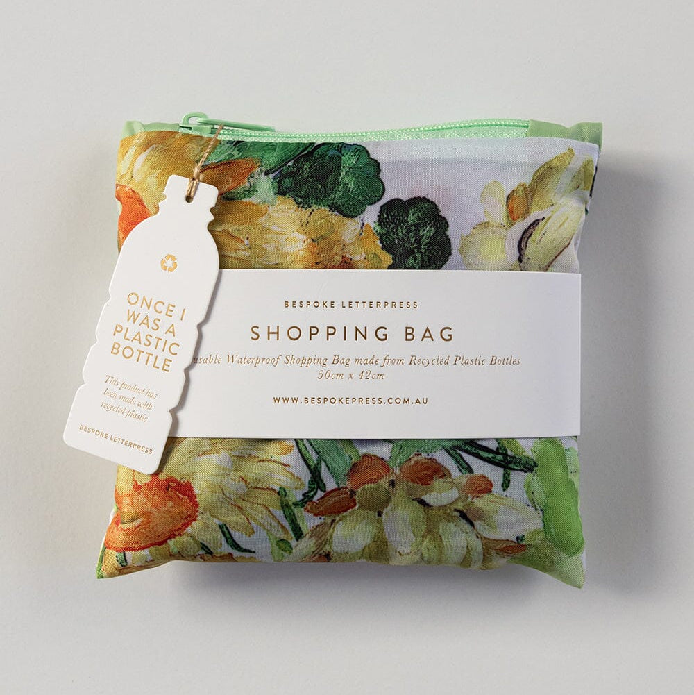 BESPOKE LETTERPRESS - Native Wildflowers - Reusable Large Shopping Bag
