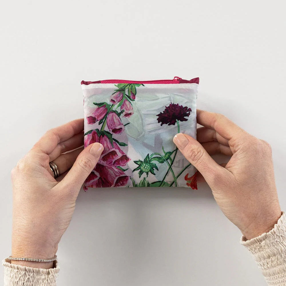 BESPOKE LETTERPRESS - Poppies & Foxgloves - Reusable Large Shopping Bag