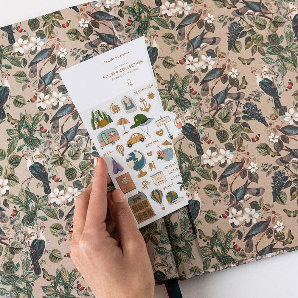 BESPOKE LETTERPRESS - Travel Sticker Sheet