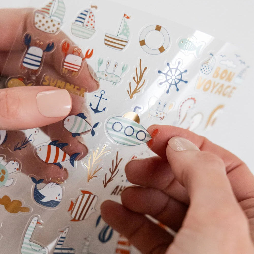 BESPOKE LETTERPRESS - Nautical Sticker Sheet