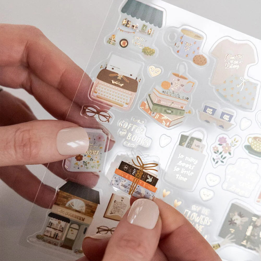 BESPOKE LETTERPRESS - Book Lovers Sticker Sheet