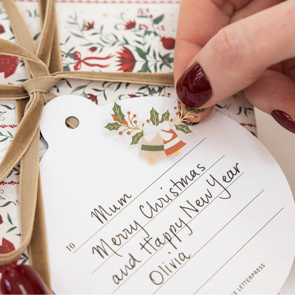 BESPOKE LETTERPRESS - "Gingerbread Houses" Sticker Collection