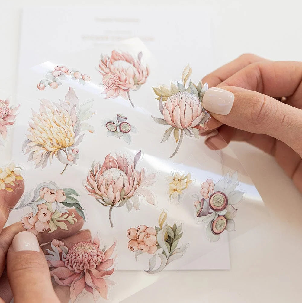 BESPOKE LETTERPRESS - Australian Natives Sticker Sheet