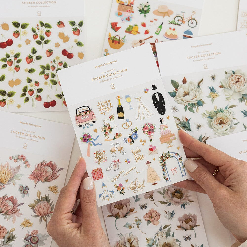 BESPOKE LETTERPRESS - Wedding Sticker Sheet