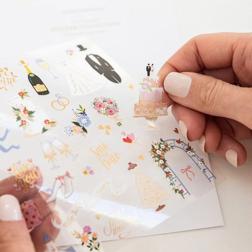 BESPOKE LETTERPRESS - Wedding Sticker Sheet
