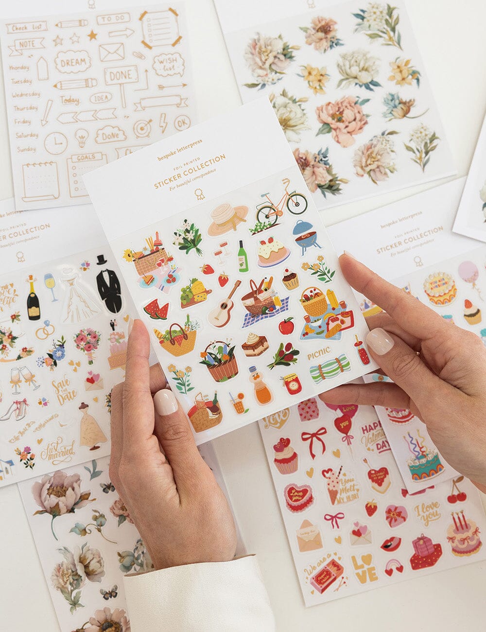 BESPOKE LETTERPRESS - Picnic Sticker Sheet