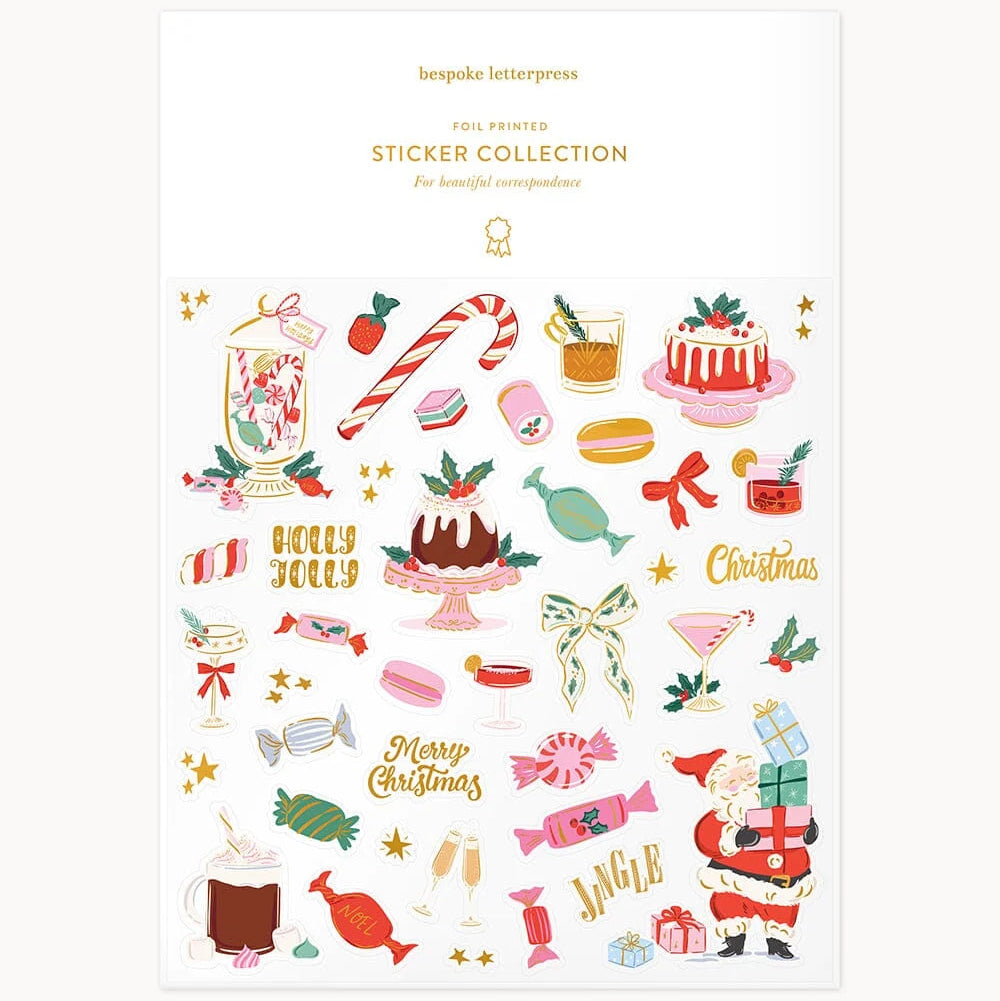 BESPOKE LETTERPRESS - "Christmas Sweets" Sticker Collection