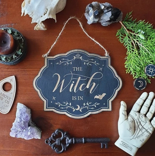 YISKA DESIGNS - The Witch is in Sign - BLACK