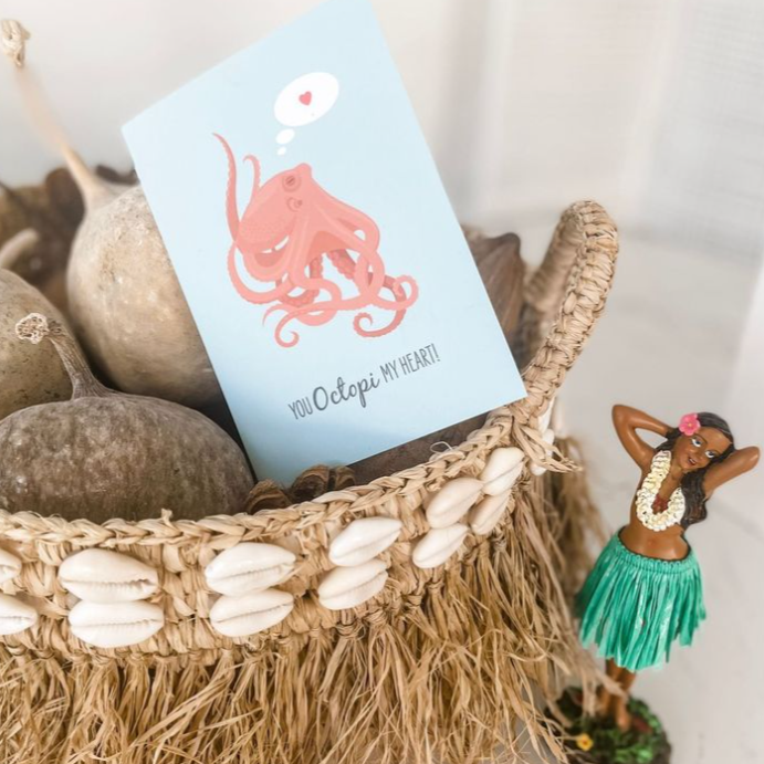 SAILFISH CREATIVE- "You Octopi my Heart" Octopus Greeting Card