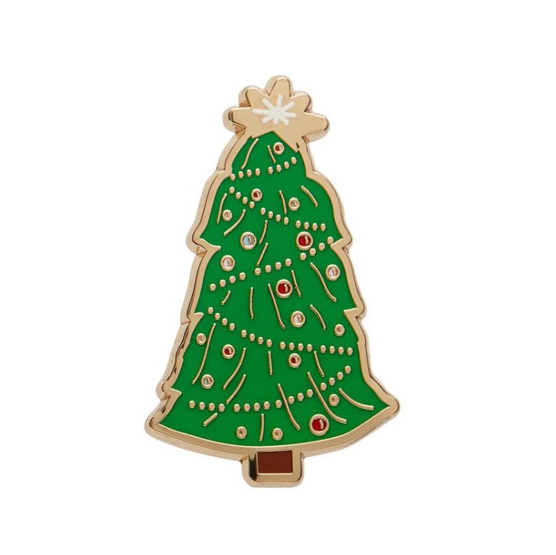 ERSTWILDER Christmas Collection - Topped With Tinsel Enamel Pin