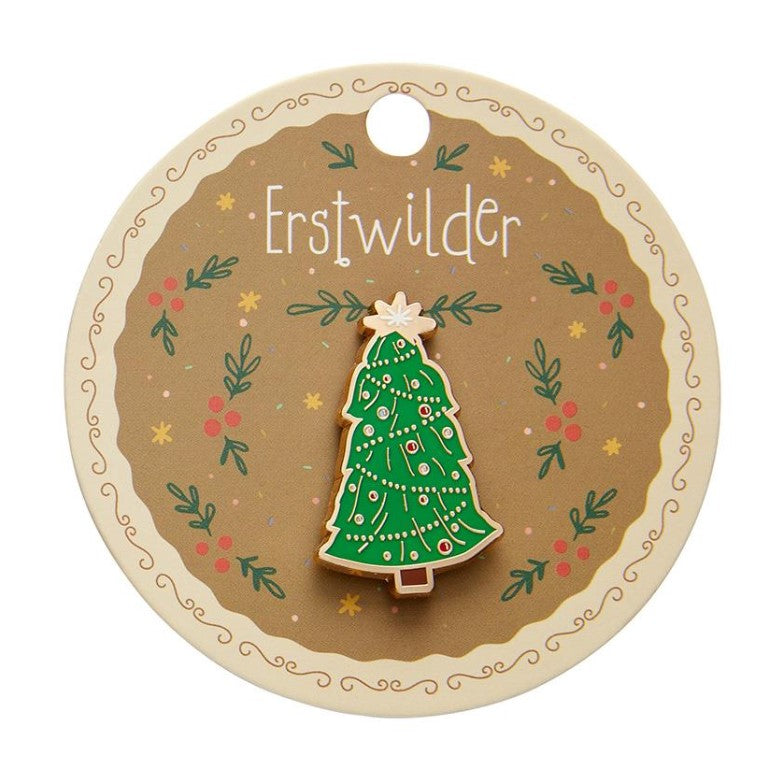 ERSTWILDER Christmas Collection - Topped With Tinsel Enamel Pin