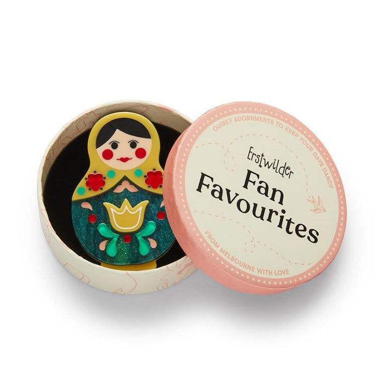 ERSTWILDER - "Matryoshka Memories Toy" Brooch - Fan Favourites