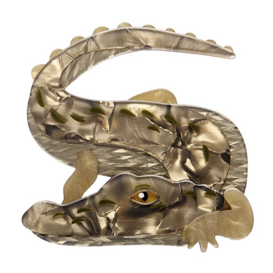 ERSTWILDER - "Crikey the Saltwater Crocodile" Brooch - AUSTRALIANA COLLECTION