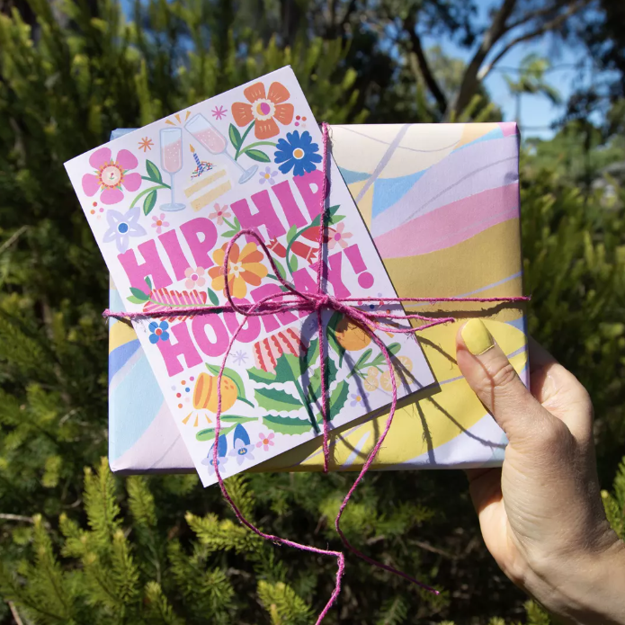 EARTH GREETINGS- Hip Hip Hooray! Card