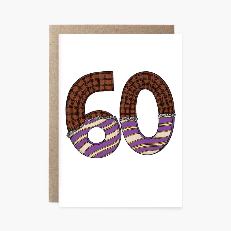 The Nonsense Maker- Sixtieth Birthday Chocolate - 60th Birthday Card