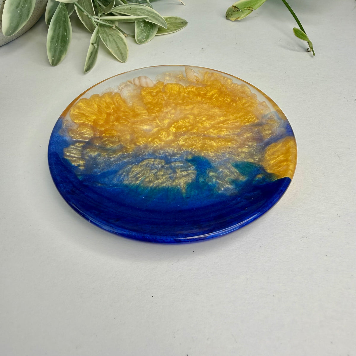 BRENDA STONE ART - Mini Round Resin Plate 2
