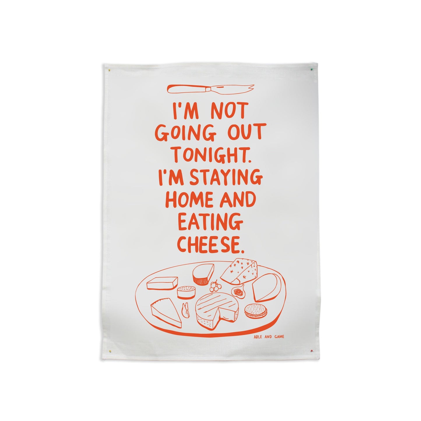 ABLE & GAME- Tea Towel- Eating Cheese