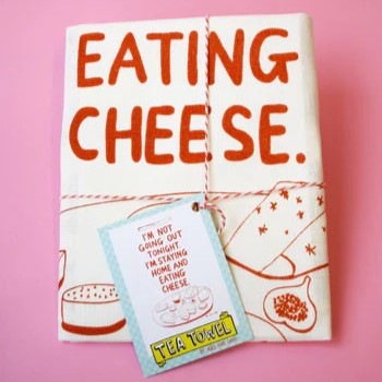 ABLE & GAME- Tea Towel- Eating Cheese