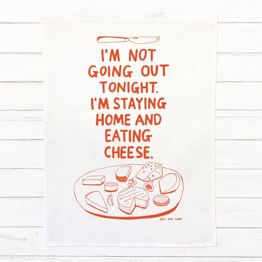 ABLE & GAME- Tea Towel- Eating Cheese