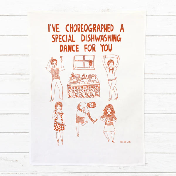 ABLE & GAME- Tea Towel- Dishwashing Dance