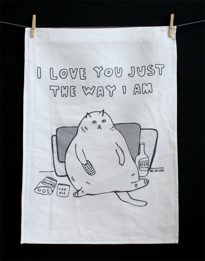 ABLE & GAME- Tea Towel- Fat Cat