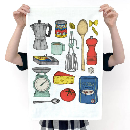 The Nonsense Maker- My Italian Kitchen- Artist Tea Towel