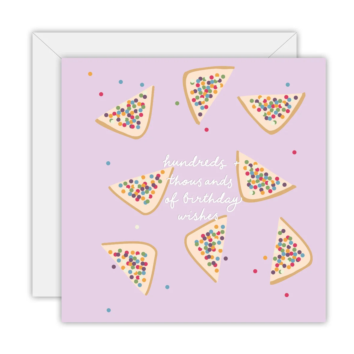 TO THE MOON & BACK PRINTS- "FAIRY BREAD BIRTHDAY WISHES"- Greeting Card